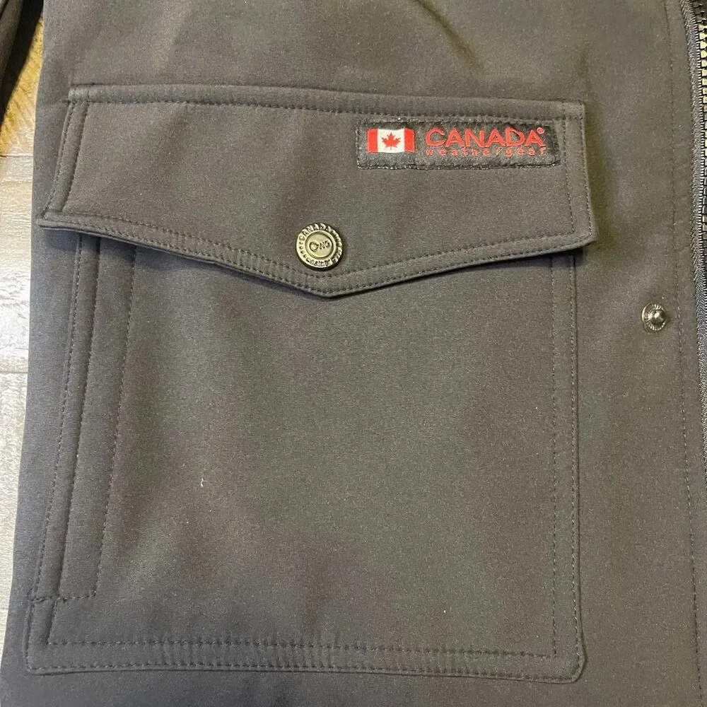 Canada Weathergear Black Fall Coat Jacket NWT Size Medium